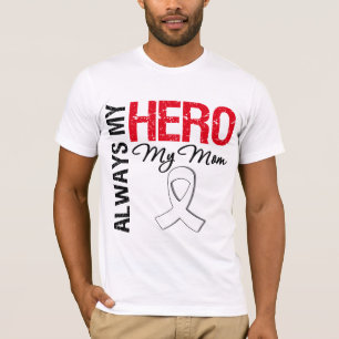 T-shirt Poumon et cancer de l'os - toujours mon héros ma