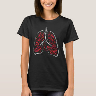 T-shirt Poumons Coeur Costume Corps Valentines Jour Anat h