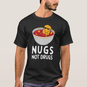 T-shirt Poumons et non médicaments poulets nugget