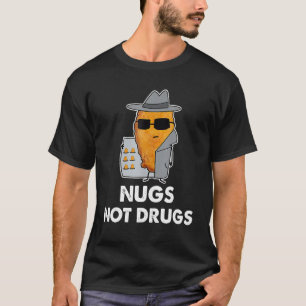T-shirt Poumons et non médicaments poulets nugget