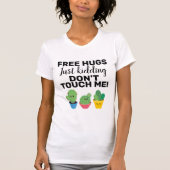 T-shirt Poumons gratuits jolis cactus ne me touchent pas S (Devant)
