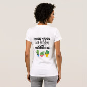 T-shirt Poumons gratuits jolis cactus ne me touchent pas S (Dos entier)