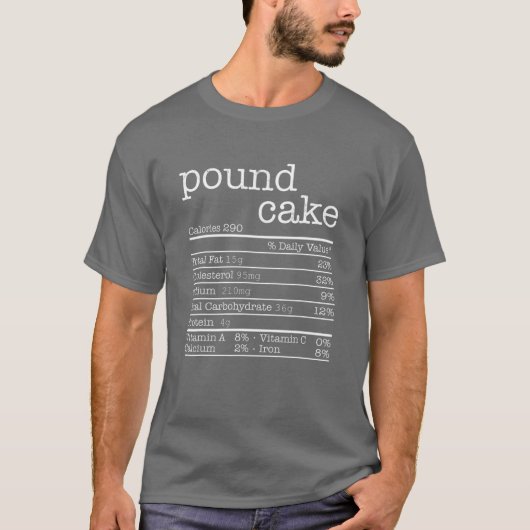 T-shirt Pound Cake Nutrition Viande Drôle Thanksgiving Chr (Devant)