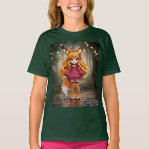 T-shirt Poupée Cherry Fox Kawaii