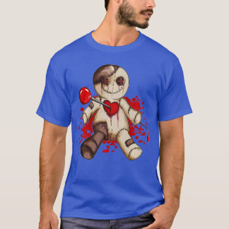 T-shirt Poupée d'amour horrible Emo Voo Design aiguille en