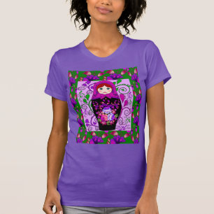T-shirt poupée de matryoshka, poupées russes, матрёшка