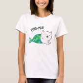 T-shirt Poupée Maid Funny Kitty Chat Sirène Pun (Devant)