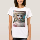 T-shirt Poupée Vintage bleue, (Devant)