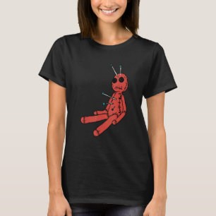 T-shirt Poupée Voodoe Avec Pins Halloween Design