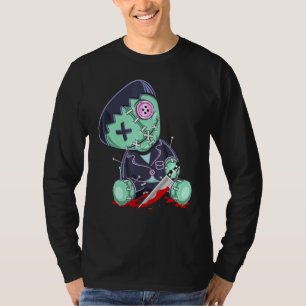 T-shirt Poupée Voodoo déplaisante Cute Avec Knife Kids Hal