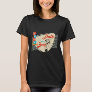 T-shirt Poupées Avec Équipe De Bowling À Correspondance Ré