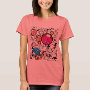 T-shirt Poupées de Kokeshi de Japonais