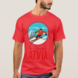 T-shirt Pour Adventure Lettonie