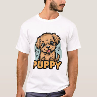 T-shirt pour amateur de chiots mignons | Cadeau de