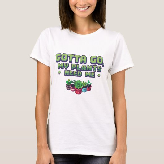 T-Shirt pour amateur de plantes introverti (Devant)