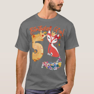 T-shirt Pour Amoureux des animaux 5e anniversaire fille po