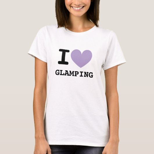 T-shirt pour amoureux du camping de luxe (Devant)