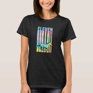 T-shirt Pour Anniversaire Thème Cheval Équestre De 11 Ans