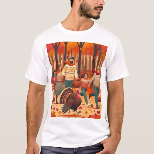 T-shirt Pour attraper une dinde (Devant)