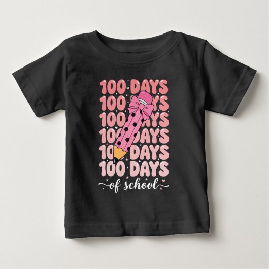 T-shirt Pour Bébé 100 days of school celebration (Devant)