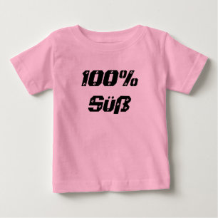 T-shirt Pour Bébé 100% sucré 100% sweet