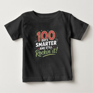 T-shirt Pour Bébé 100th day of school shirt