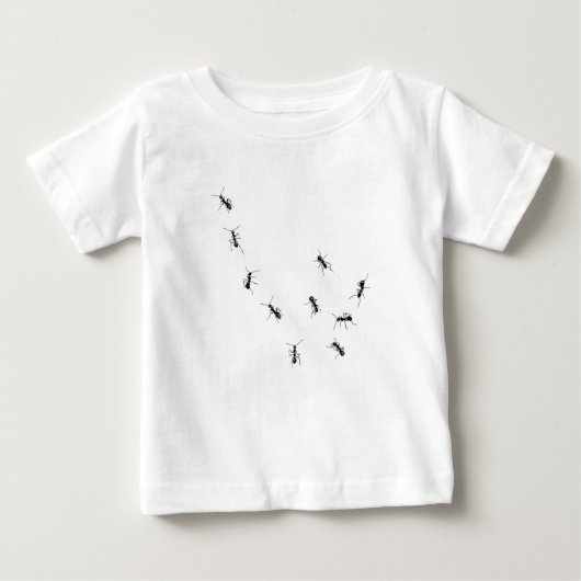 T-shirt Pour Bébé 10 fourmis (Devant)