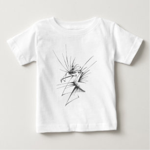T-shirt Pour Bébé 114 Tatouage Tribal Abstrait Noir et Blanc