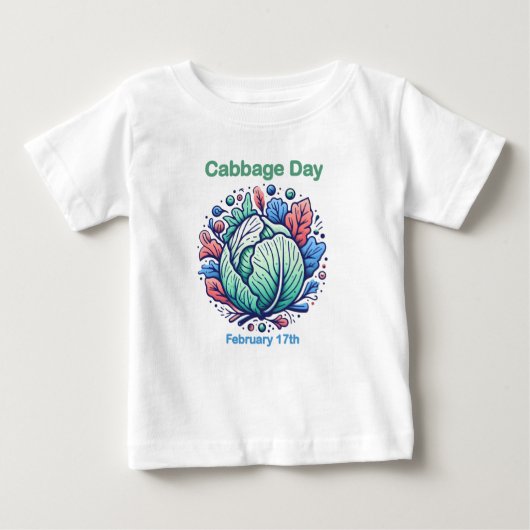 T-shirt Pour Bébé 17 février Journée des choux (Devant)