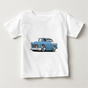 T-shirt Pour Bébé 1955 Chevy Belair Lt Blue-White