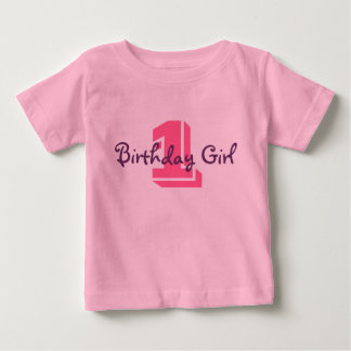 T-shirt Pour Bébé 1, Fille d'anniversaire
