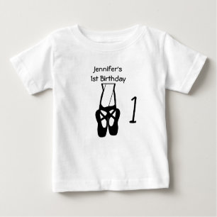 T-shirt Pour Bébé 1er Anniversaire Belle Danse Ballet Jambes & Chaus
