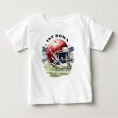 T-shirt Pour Bébé 1er anniversaire de football (Devant)