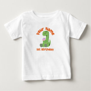 T-shirt Pour Bébé 1er anniversaire Dino