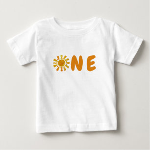 T-shirt Pour Bébé 1er anniversaire du Soleil