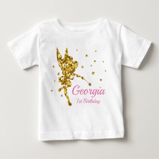 T-shirt Pour Bébé 1er anniversaire Fairy (Devant)