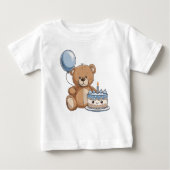 T-shirt Pour Bébé 1er Anniversaire Minimal (Devant)