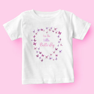 T-shirt Pour Bébé 1er Anniversaire Petit Papillon Bébé Fille