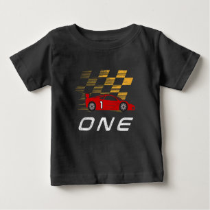 T-shirt Pour Bébé 1er Anniversaire Race Car Funny Un Garçon d'un an