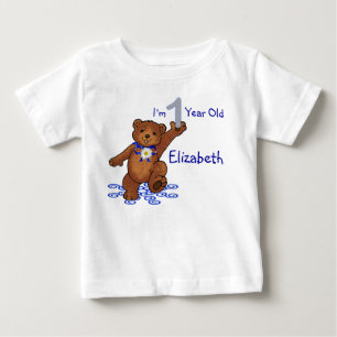 T-shirt Pour Bébé 1er anniversaire Teddy Bear for Girl