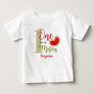 T-shirt Pour Bébé 1er anniversaire Un dans un Melon Boy