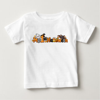 T-shirt Pour Bébé 1er Halloween de bébé Mignon fantôme chauve-souris