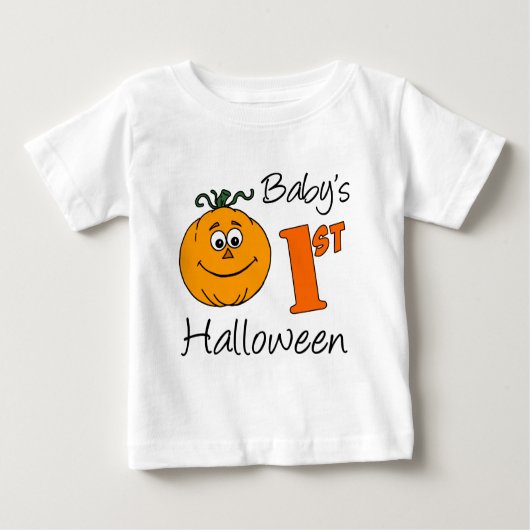 T-shirt Pour Bébé 1er Halloween du bébé (Devant)