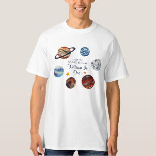 T-shirt 1er voyage Espace extra-atmosphérique Anniversaire
