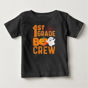 T-shirt Pour Bébé 1ère classe Boo Crew Halloween Cute Citrouille