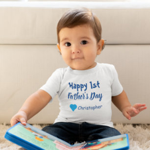 T-shirt Pour Bébé 1ère Fête des pères T-shirt bébé