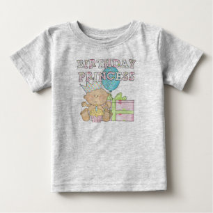 T-shirt Pour Bébé 1ère Princesse d'Anniversaire avec chemises de la 