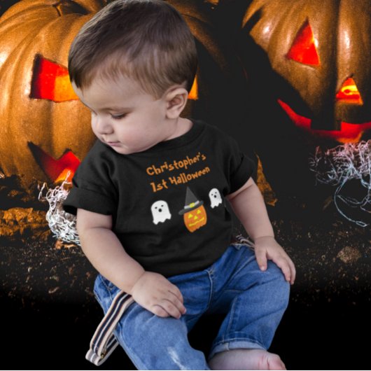 T-shirt Pour Bébé 1ère T-shirt bébé d'Halloween