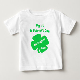 T-shirt Pour Bébé 1re Saint Patrick's Day