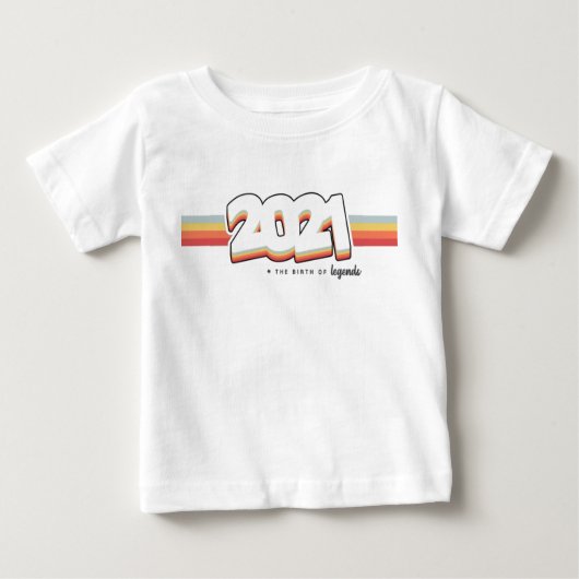 T-shirt Pour Bébé 2021 La naissance des légendes (Devant)